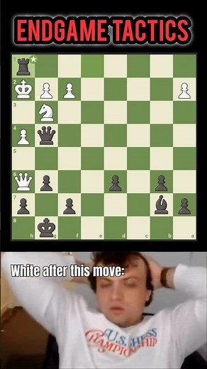 Endgame Tactics in Chess #chess #shorts #endgame