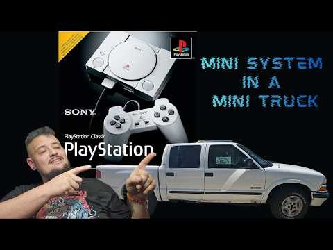 I put a Mini Playstation Classic in My Mini work Truck #minitruck #playstationclassics #viral