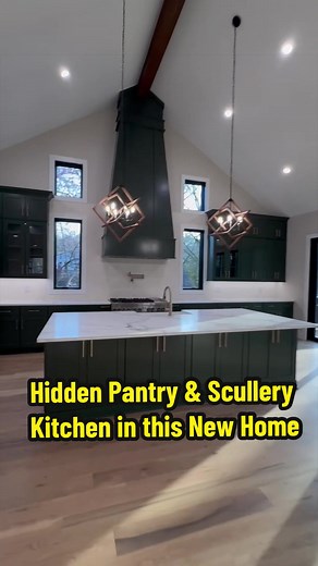 Huge congrats to our client on this incredible new construction in Decatur. This kitchen is next level oversized island, custom finishes, and designer lighting that makes a statement the moment you walk in. But the real showstopper? A hidden pantry that opens into a full scullery kitchen. Perfect for entertaining, meal prep, and keeping everyday life tucked away while your main kitchen stays magazine-ready. Luxury, function, and smart design all in one. Decatur continues to deliver. #luxuryhomes