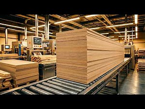 Inside an MDF Furniture Factory - How Your Furniture is Made from Wood Chips to Finished Product
