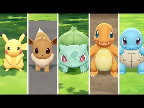 How To Get ALL Starters in Pokemon Let's Go Pikachu & Eevee EASY! (Wild & Gifted)