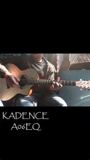 Kadence A06EQ ❤️‍🔥 Most Affordable Semi Acoustic Guitar| #guitarshorts #fypシ #viral #budgetguitar
