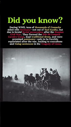 Why Thousands of Cossacks Fought for Nazi Germany — And Paid the Ultimate Price #ww2