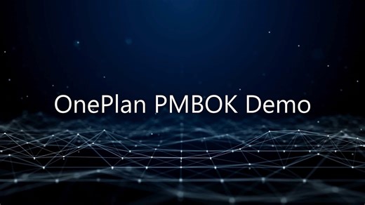 OnePlan PMBOK Demo