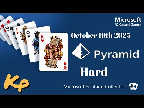 Microsoft Solitaire Collection - Daily Challenge - Pyramid Hard - October 19th 2025 - 2025-10-19