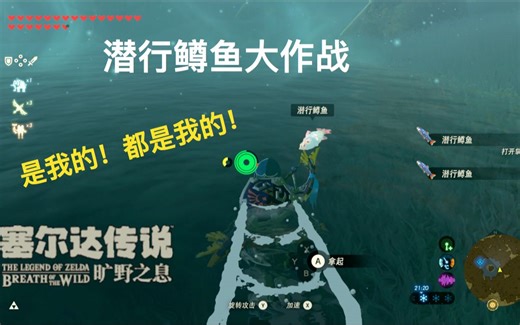 【塞尔达传说旷野之息】偷懒的方式捕捉潜行鳟鱼！分享3个潜行鳟鱼地点