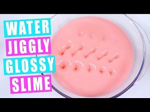 WATER JIGGLY GLOSSY SLIME! How to make very jiggly slime | Instagram Slime Trends