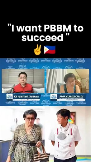 Tama po kayo, Prof. Clarita Carlos ✌️🇵🇭 | BBM Youth