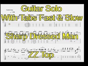 Guitar Solo 2 Sharp Dressed Man ZZ Top With Tabs