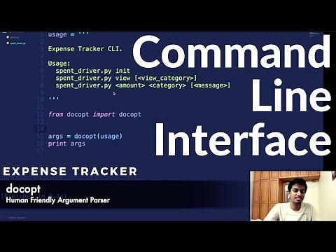 Designing Awesome Command Line Interfaces Easily | Docopt | Python | Expense Tracker