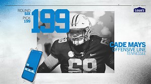 Panthers select offensive lineman Cade Mays in sixth round