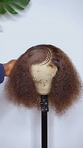 Jerry curls wig Chestnut brown 💯 Human hair #gifthairmpire | GIFT Hairmpire
