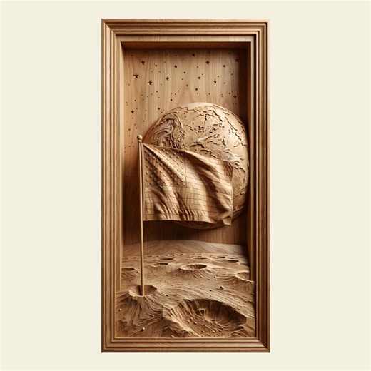 America Themed Earth Globe 3D Relief STL | USA Style CNC Router File | Living Room Decor - Etsy