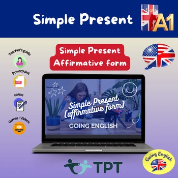 Simple Present (Affirmative Form) - PowerPoint English Lesson ESL