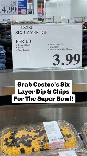 New Six Layer Dip at Costco for Super Bowl Snacking