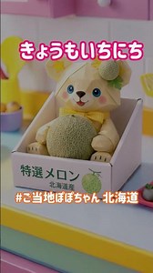 #ご当地キャラクター #ご当地ぽぽちゃん #北海道 #メロン #こぐまのぽぽちゃん