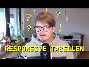 Responsive Tabellen nur mit CSS