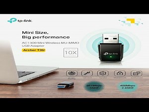 TP-Link Archer T3U AC1300 Mini Wireless MU-MIMO USB Adapter UNBOXING