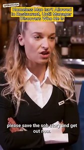Homeless Man Isn't Allowed In Restaurant, Until Manager Discovers Who He Is | The Prank Collective