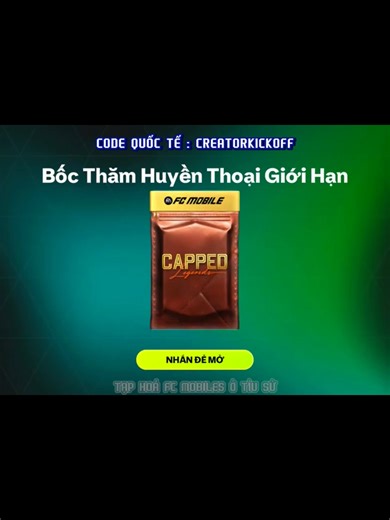 Code Quốc Tế Mới Nhất #fcmobiles26 #fcmobile #codefcmobile