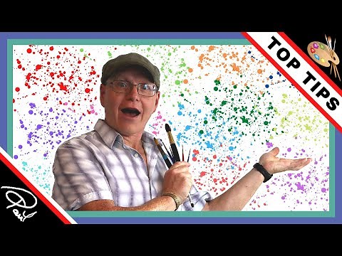 Best Way to SPLATTER PAINT ~ 10 Different Ways to use Splattering