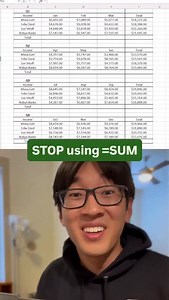 Comment “AUTOMATE” below and I’ll DM you my free Excel AI class ⤵️ Stop typing =SUM like it’s 2012. If you’re manually adding numbers over and over, you’re wasting way more time than you think. Press Alt = and Excel auto-sums instantly — even across multiple ranges at once. Tiny shortcut. Massive time savings. If you want more Excel shortcuts like this — plus the AI system I use to automate reports and dashboards — comment “AUTOMATE” below and I’ll send you the free class 👇 #excel #exceltips #e