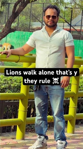 Lions walk alone that is why they rule ☠️