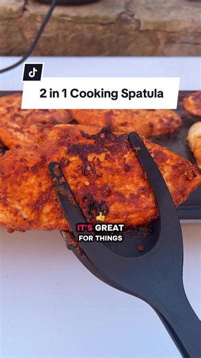 Versatile 2-in-1 Silicone Non-Stick Spatula for Cooking