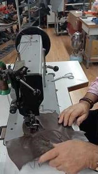 Saddle Stitch Machine Setup Before Production | Industrial Footwear Manufacturing