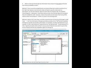 Health IT Systems - Part 2/12 - Vista EHR Homework #1