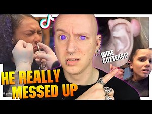 Traumatising TikTok Piercing Fails! | Piercings Gone Wrong 57 | Roly Reacts