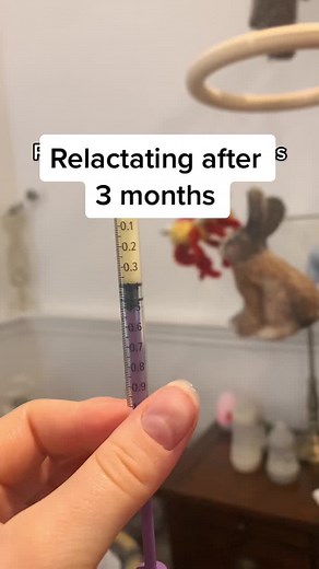 Attempting to relactate after 3 months 🍼 not expecting miracles but lets see, suprised to have any milk! #breastfeeding #relactationjourney #relactation #relactatingmama #exclusivepumping #breastfeedingjourney #nicubaby