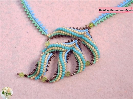 3.5K views · 183 reactions | How to Make Awesome Peacock feather Beaded Necklace | Wedding Decoration Ideas | Facebook
