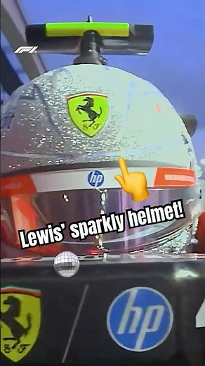 Lewis Hamilton's Special Helmet Sparkles! 🪩✨