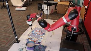 10K views · 222 reactions | FRIDA is a robot painting system designed to translate a user's high-level intentions into real-world paintings. Using computer vision and machine learning, FRIDA can paint from combinations of input images, text, style examples, sounds, and sketches. Credit: Carnegie Mellon University School of Computer Science #generativeai #artificialintelligence #engineering | Wevolver.com | Facebook