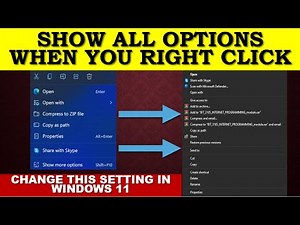 How to "Show more options" by Default in Windows 11