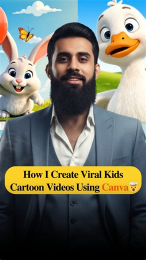 Osama | AI Content Creation Coach on Instagram: "How I Create Viral Kids Cartoon Videos Using Canva😳 All you do is: 👉 Let ChatGPT write the story 👉 Generate scene-by-scene prompts 👉 Paste them into Canva AI 👉 And your cartoon video is ready to post Want to learn this step by step — from creation to monetization? Comment VIP and I’ll send you the link. #aitools #canva #chatgpt"