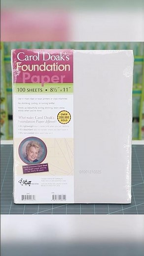 Carol Doak's Foundation Paper