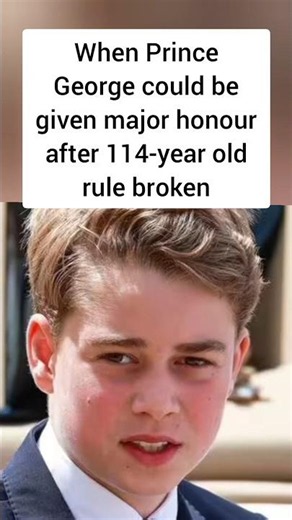 Could #PrinceGeorge get this honour like #PrinceWilliam ? #shorts