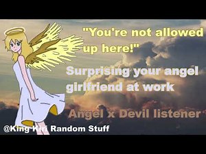 Surprising your angel girlfriend at work [Angel x Devil listener] [f4f] [Lesbian ASMR rp] [cute]