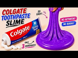 Colgate Toothpaste Slime ASMR l How to make slime with Colgate Toothpaste l Slime With Toothpaste