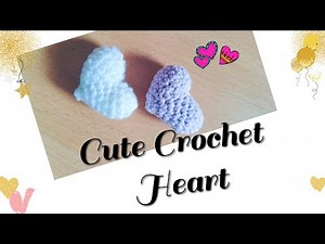 🌸 Cute Crochet Heart Tutorial | Easy Amigurumi Heart Pattern