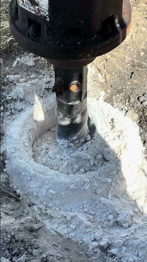 Using a Tractor Supply Rock Auger to drill holes in Solid Rock