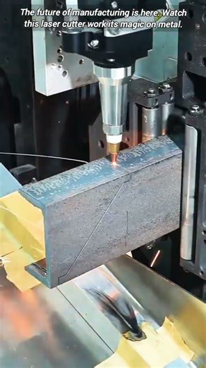 Precision Metal Cutting with Laser Machine.