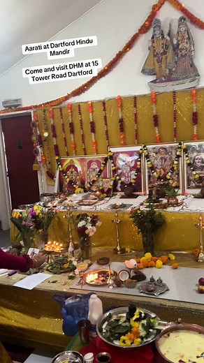 Aarati at Dartford Hindu Mandir. Come and visit DHM at 15 Tower Road Dartford #dartford #hindu #mandir #culture #celebration