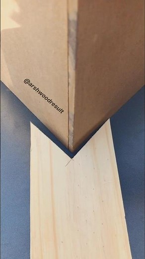 Accurate Outside Corner Cuts for MDF & Panels #woodwork #shorts