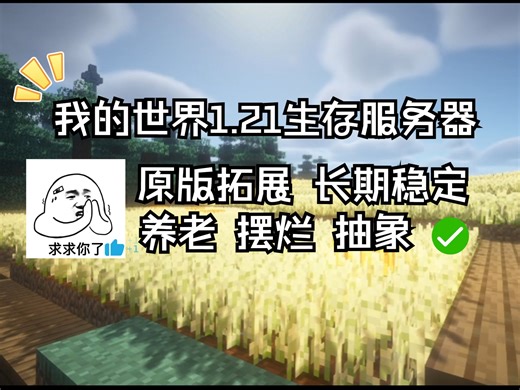 【Minecraft1.21.4】我的世界1.21.4服务器开荒招新啦！不跑路 不删档！