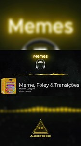 “Chega de vídeos com som genérico ou efeitos reciclados da internet.” ✨O pack de Meme mais completo que você vai achar. São mais de 4.600 efeitos sonoros originais — memes clássicos, risadas, falas, transições, explosões, impactos, sons de games, esportes, natureza, risers e muito mais. Perfeito pra criadores que querem deixar seus vídeos mais engraçados, criativos e com timing perfeito. Tudo o que você precisa pra fazer o público rir, reagir e compartilhar. Som profissional, diversão garantida 
