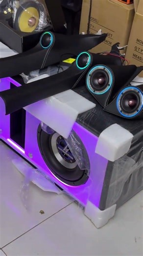 Dual box lighting subwoofer