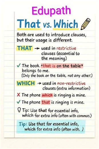That vs. Which: The Easiest Way to Remember the Difference